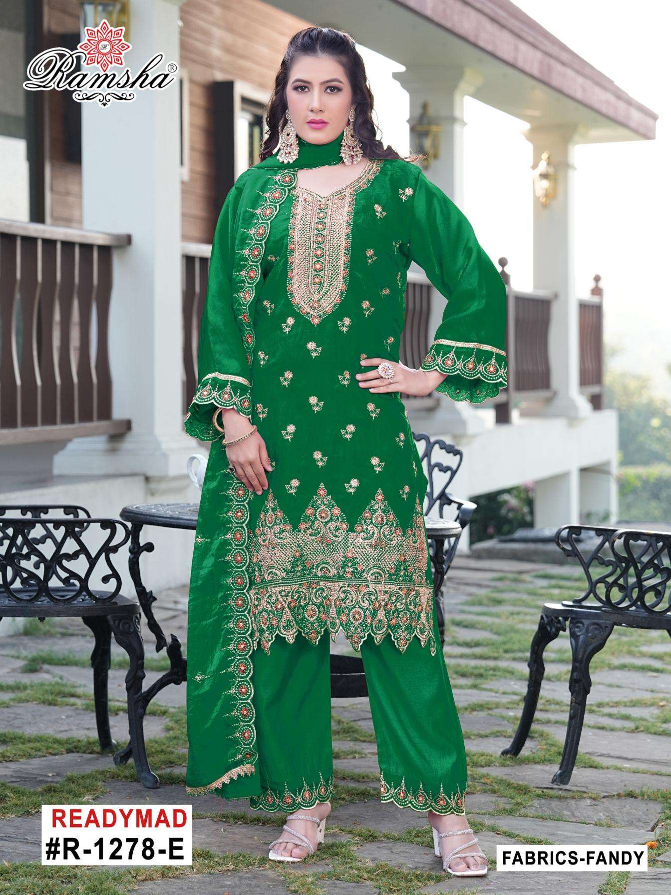 ramsha r 1278 nx E to H fandy readymade pakistani suit in wholeslae surat