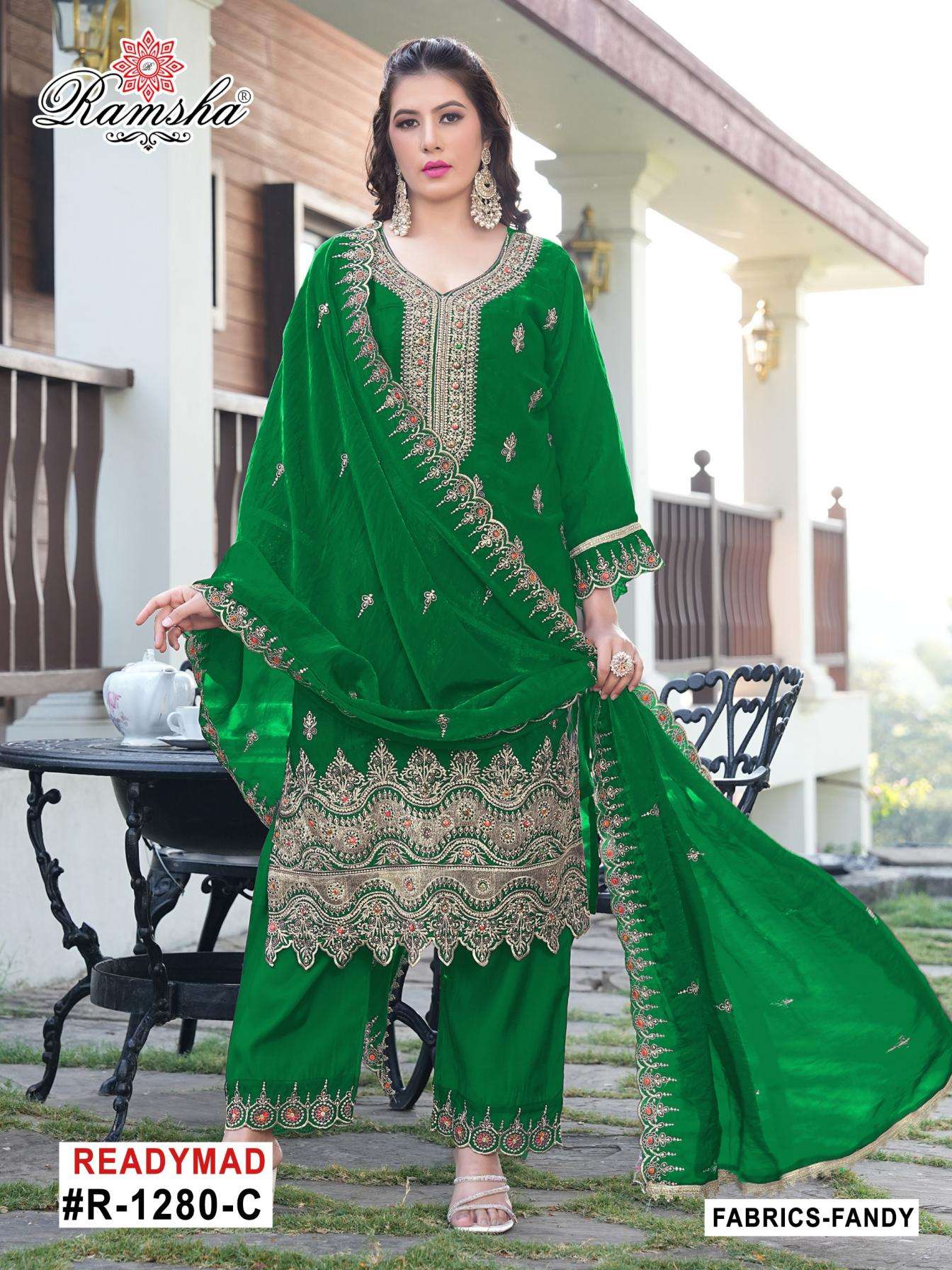 ramsha r 1280 nx A to D fandy readymade modern pakistani plazzo suits in wholesale surat