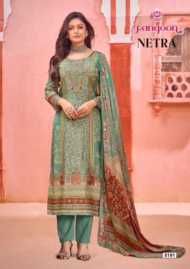 rangoon netra series 5191 to 5194 muslin readymade pretty salwar kameez in wholesale surat