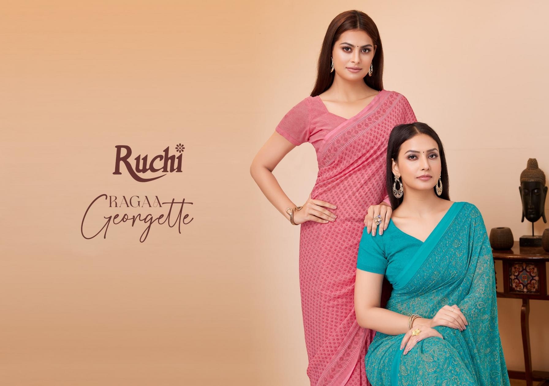 ruchi ragaa georgette vol 20 series 49901A to 49903D hit design saree wholesale surat