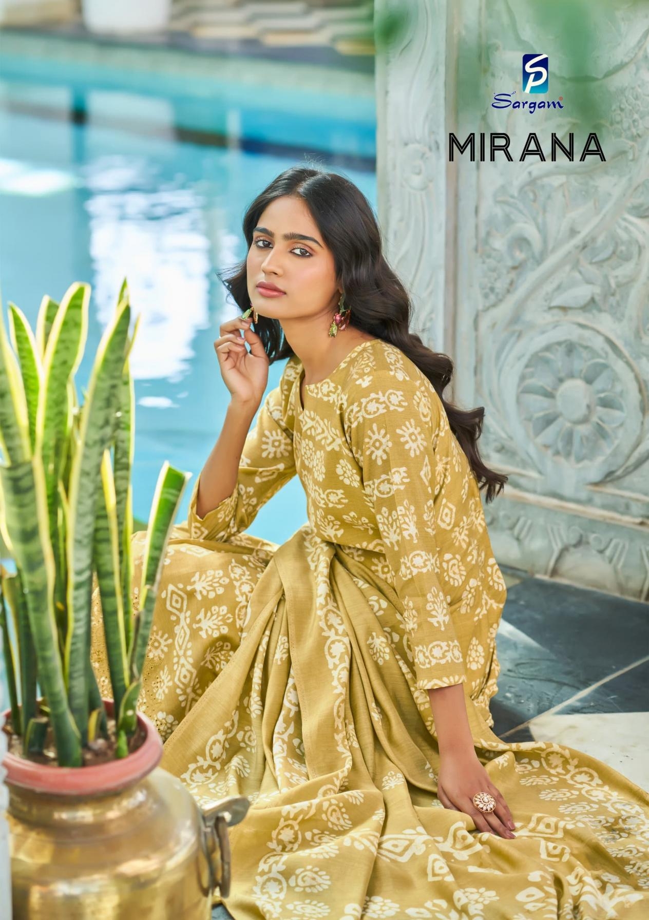 sargam prints mirana series 2639 A to D viscose modal muslin salwar kameez in wholesale surat