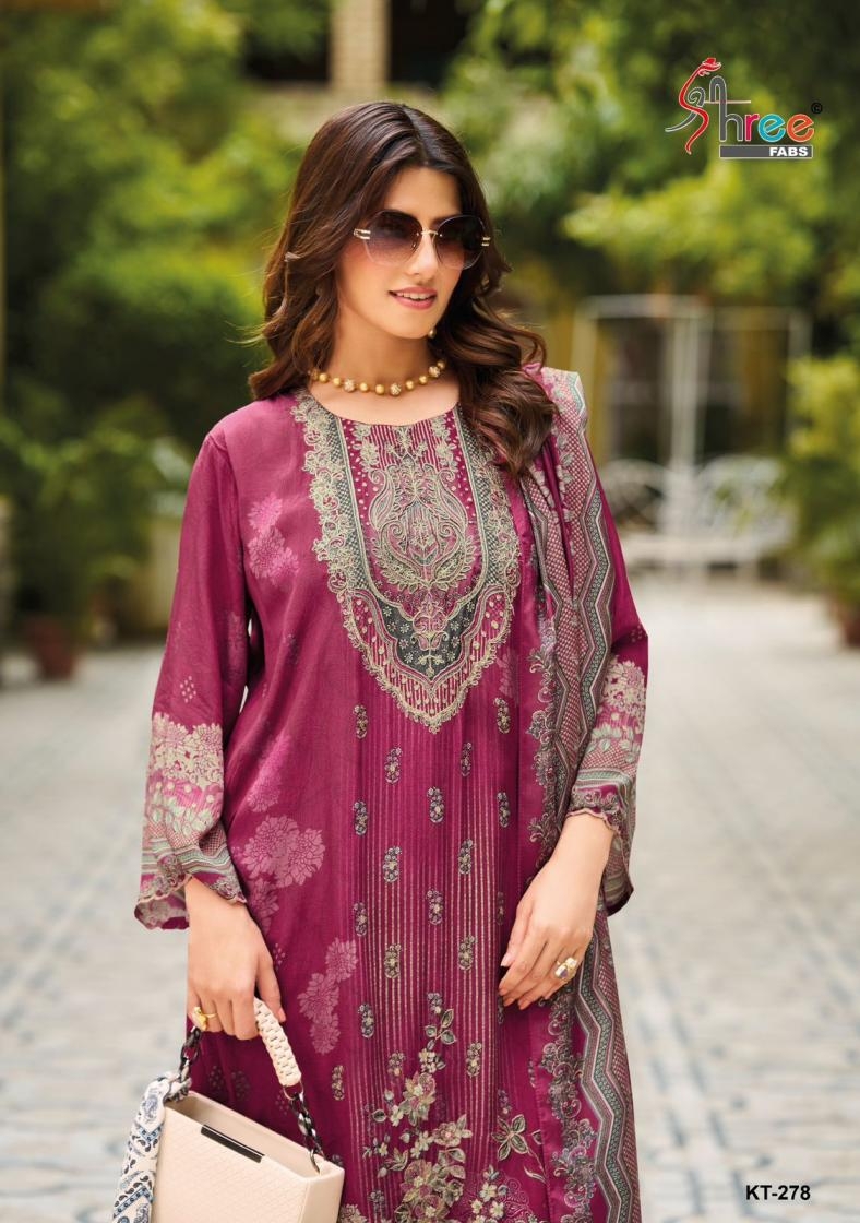 shree fab kt 278 A to D viscose muslin regular wear pakistani suit salwar kameez in wholesale surat