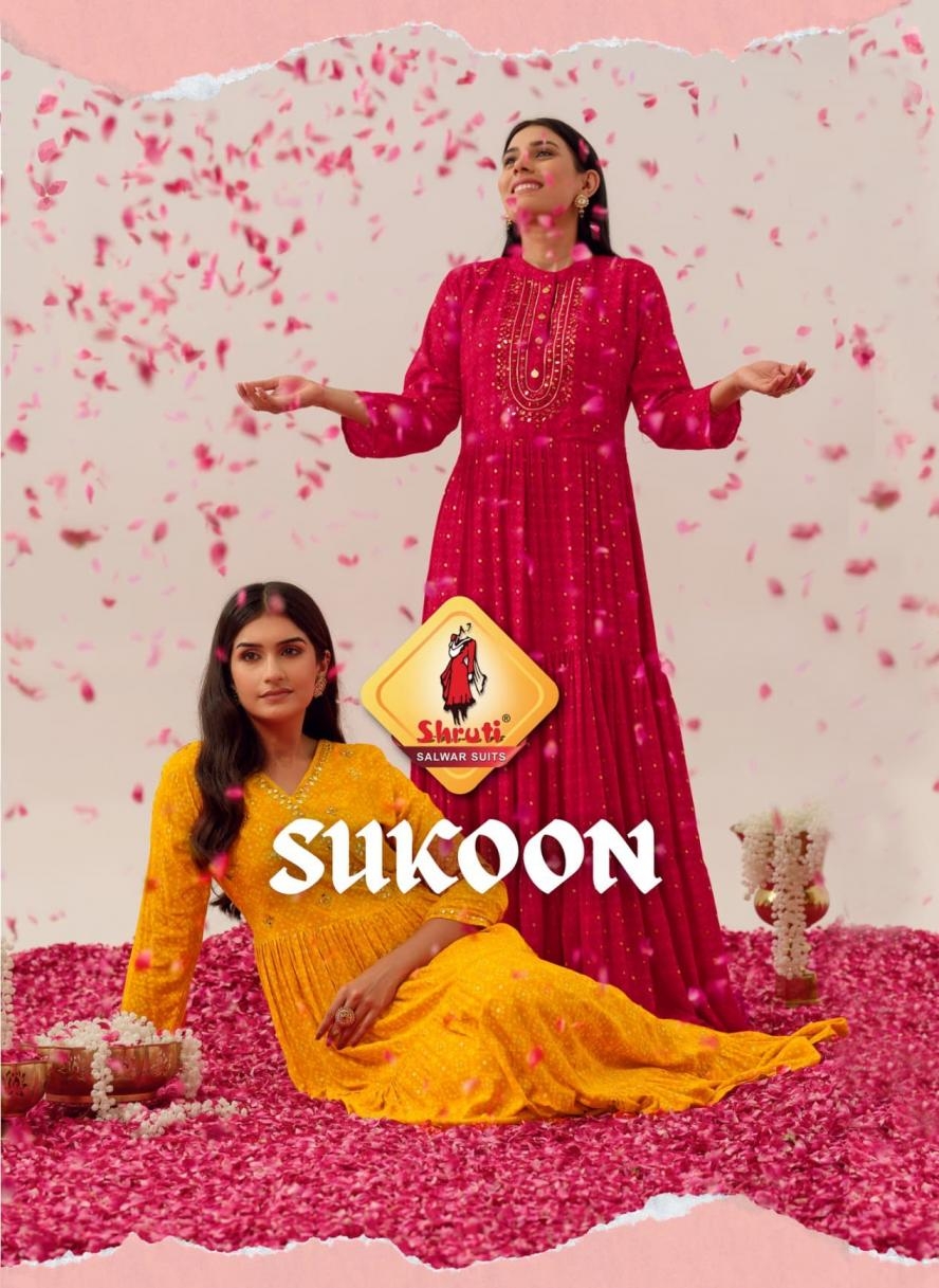 shruti suit sukoon cotton modal readymade plus size gown in wholesale surat
