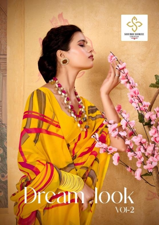 shubh shree creation dream look vol 2 series 2001 to 2012 georgette best saree in wholesale surat
