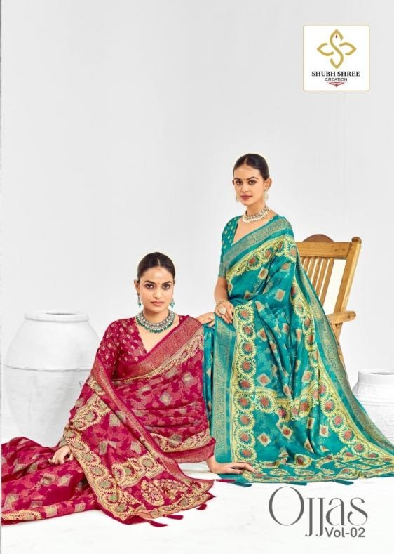 shubh shree creation ojjas vol 2 series 2001 to 2006 new design jacquard sarees in wholesale surat