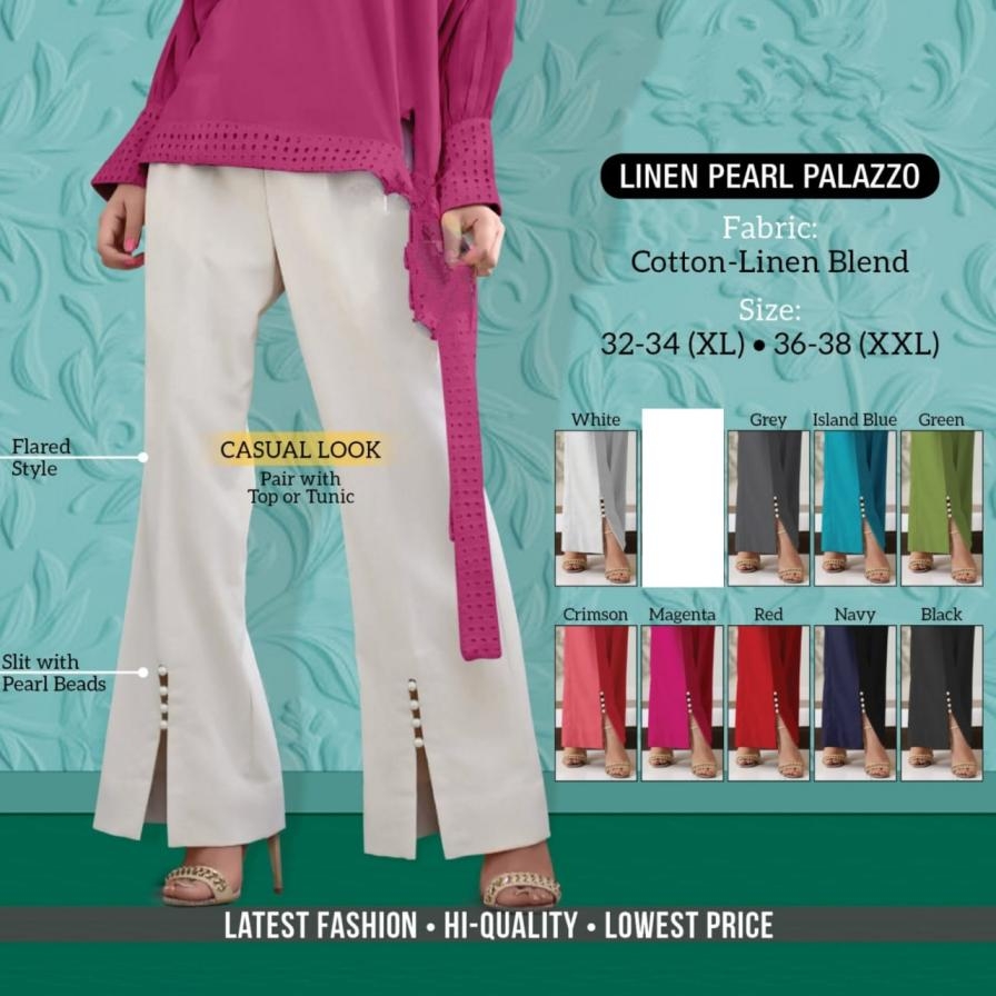 stripe hit design readymade cotton silk palazzo in wholesale surat