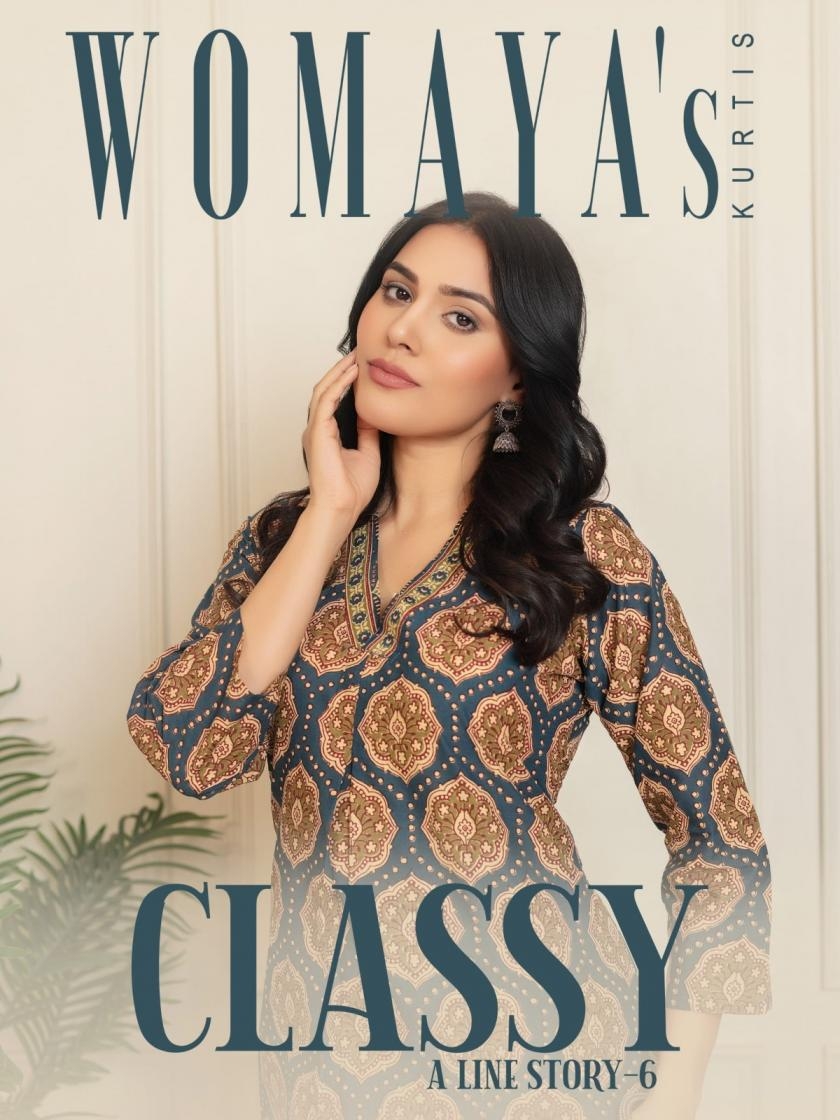 womaya classy a line story vol 6 series 9111 to 9114 cotton cambric readymade combo suit in wholesale surat