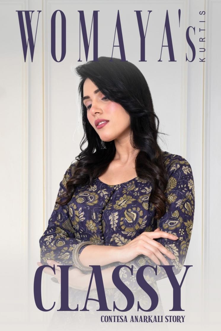 womaya classy contessa series 8554 to 8557 anarkali cotton combo set readymade gown with dupatta in wholesale surat