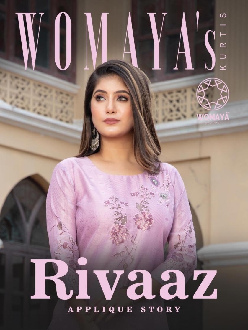 womaya rivaaz applique story series 6261 to 6266 readymade modal silk combo suit in wholesale surat