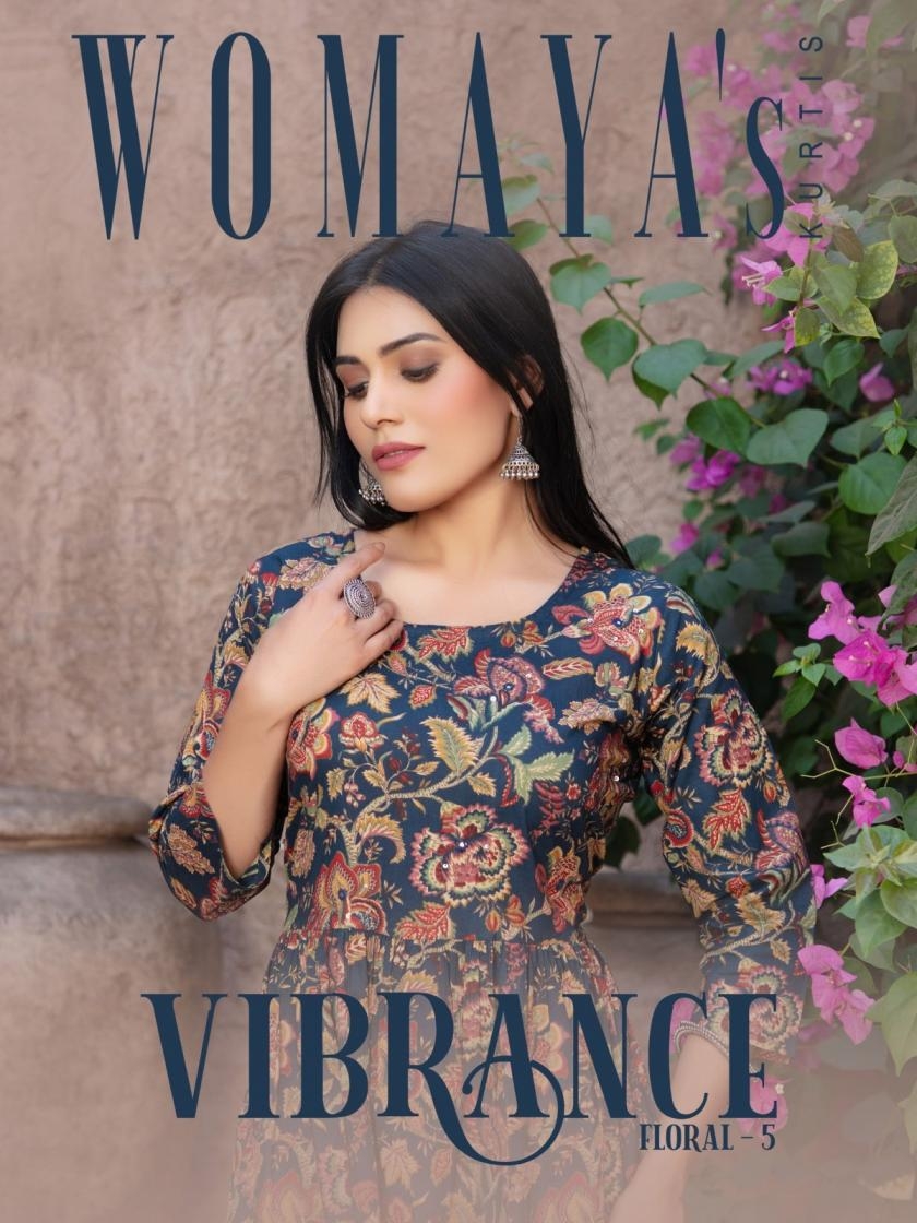 womaya vibrance floral vol 5 series 2151 to 2154 readymade stylish cotton combo set gown in wholesale surat