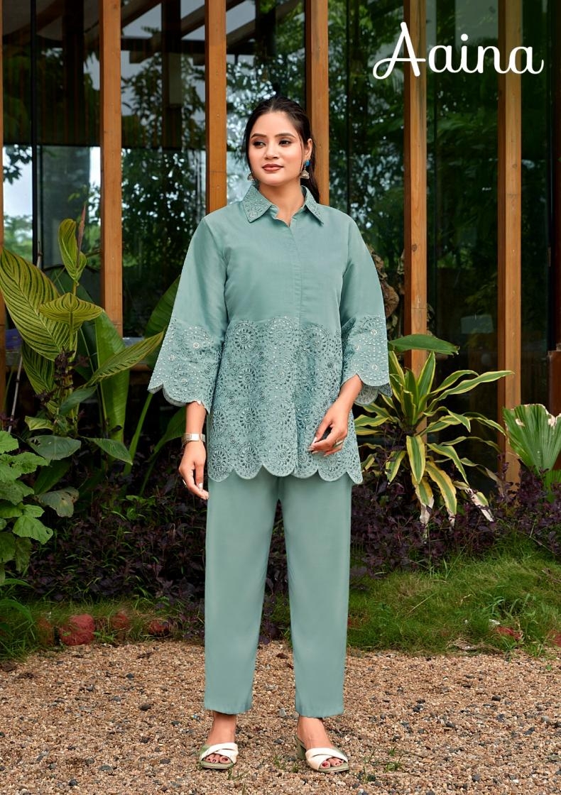 artriddhs aaina series 1001 to 1006 roman silk stylish readymade combo co-ord sets in wholeslae surat
