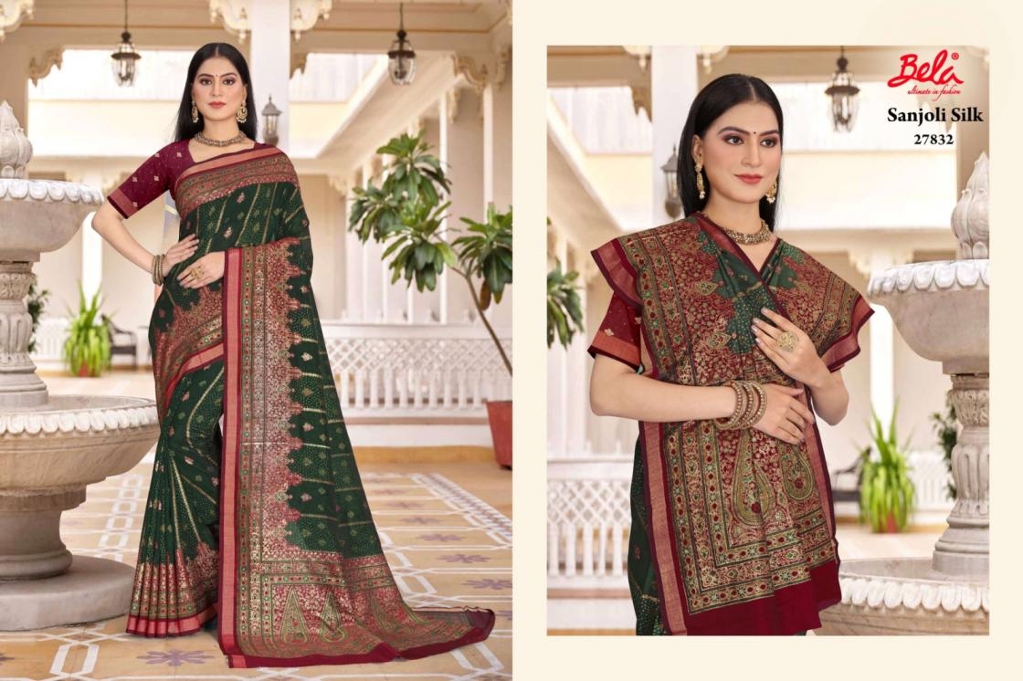 bela fashion sanjoli silk series 27828 to 27835 silk regular wear saree best in wholesale surat