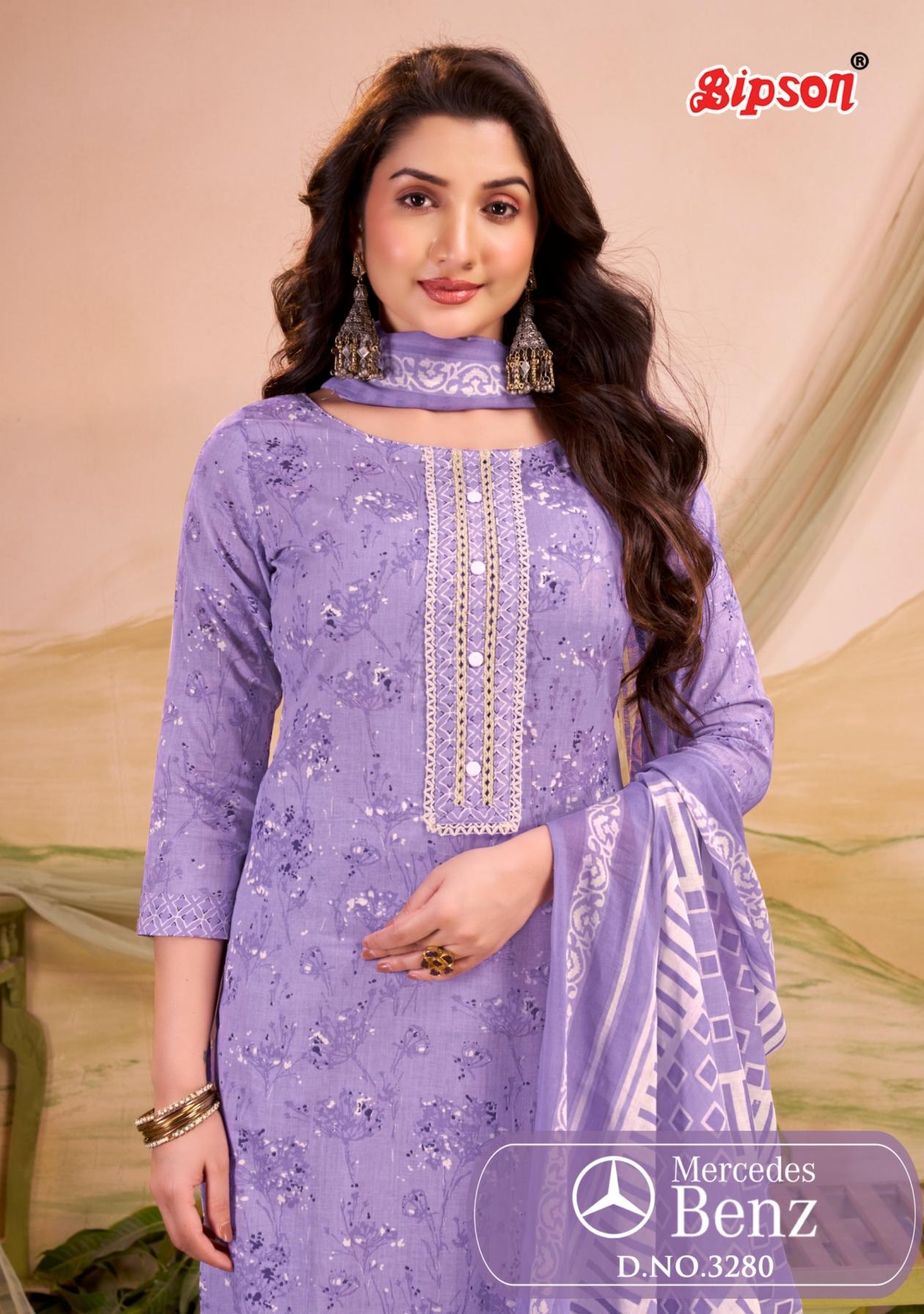 bipson prints mercedes 3280 cotton unique salwar kameez in wholesale surat