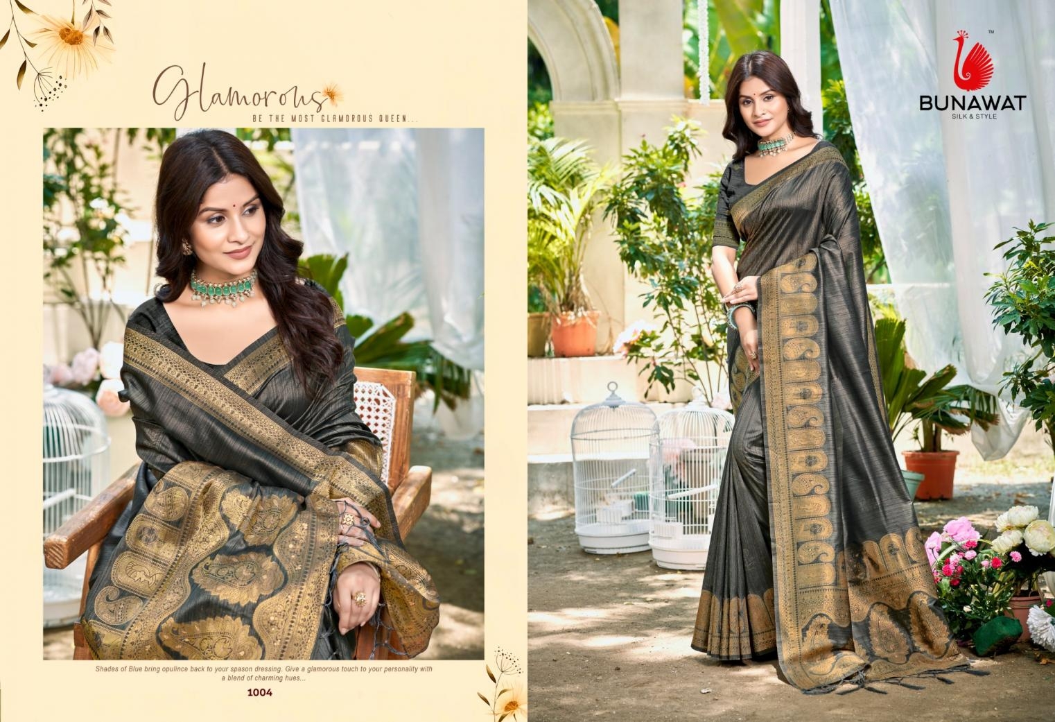 Bunawat Chitrangana vol 2 series 1001 to 1006 Sangam Prints Assam Silk Woven Work Saree in wholesale surat