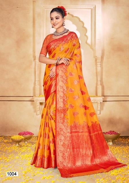 Bunawat Shakuntala Vol-4 series 1001 to 1006 Party Wear Silk Sarees in wholesale surat