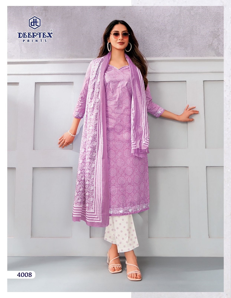 Deeptex Chief Guest Vol-40 series 4001 to 4015  Pure Heavy Cotton Printed salwar kameez in wholesale surat