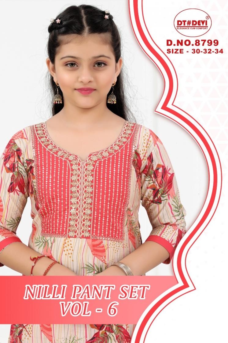 dt devi nilli pant set vol 6 series 8799 readymade modal print 8799 combo kids suit in wholesale surat