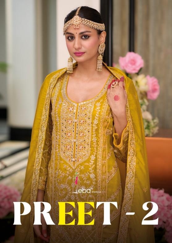 eba lifestyle preet vol 2 series 1729 to 1732 silk occasion wwear full stitch plazzo suits in wholesale surat