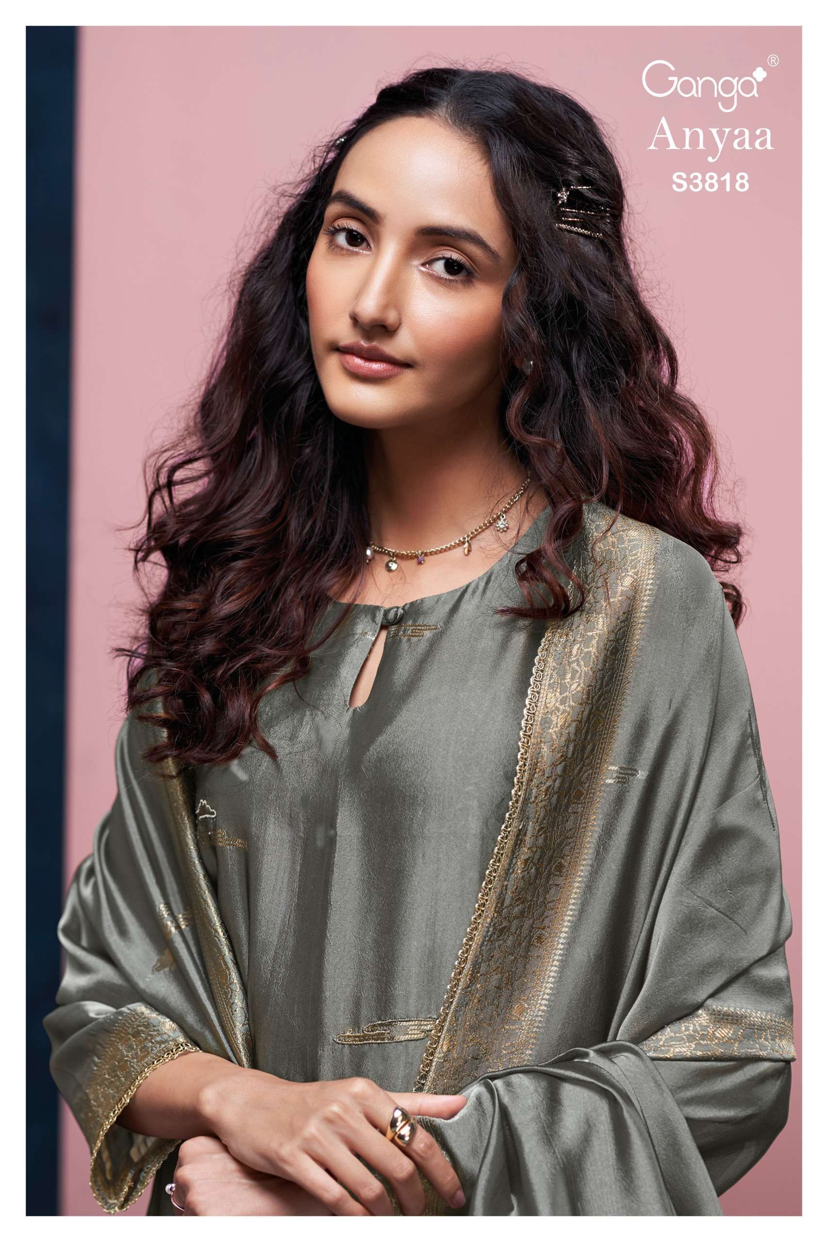 Ganga Fashion Anyaa 3818 A to D Premium pure viscose Designs Suit in wholesale surat