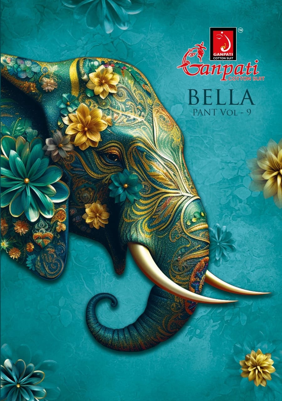 Ganpati Bella Pant Vol-9 series 901 to 915 Heavy Cotton Printed salwar kameez in wholesale surat