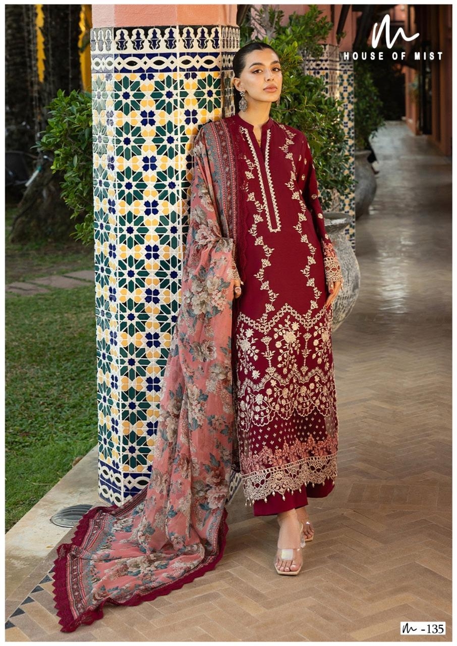 Ghazal Karachi Vol-14 series 131 to 136 Pure Cotton Print salwar kameez in wholesale surat