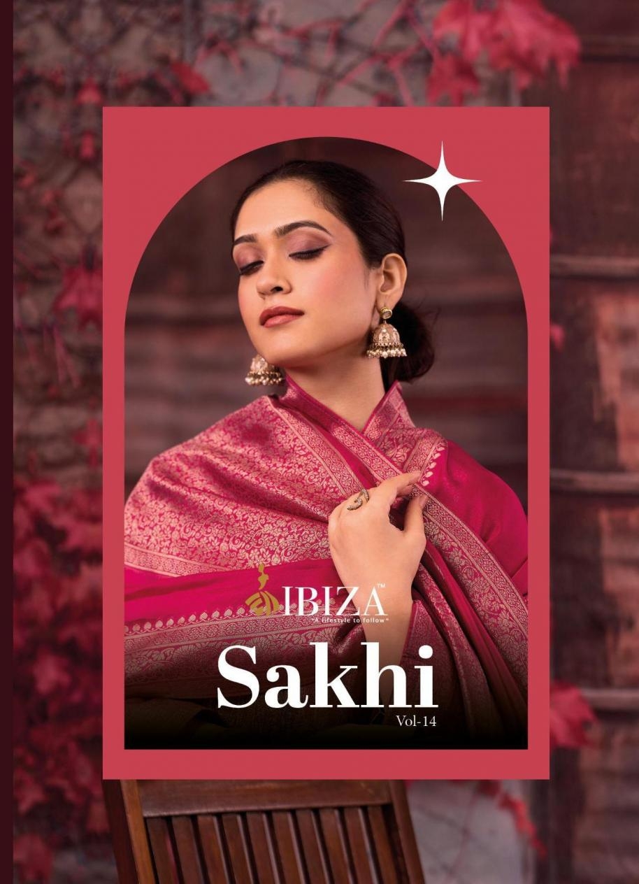 ibiza elegance sakhi vol 14 series 2431 to 2434 banglory silk jacquard suit in wholesale surat
