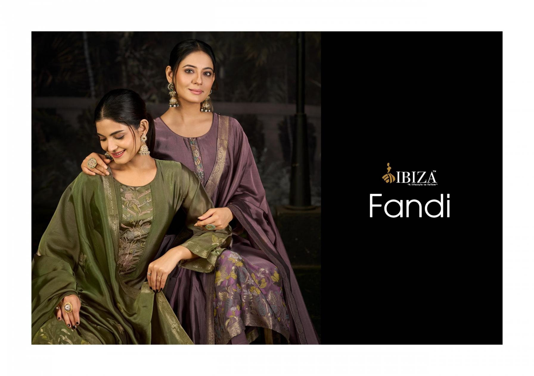 ibiza fandi series 2511 to 2516 banglory silk jacquard stylish salwar kameez in wholesale surat