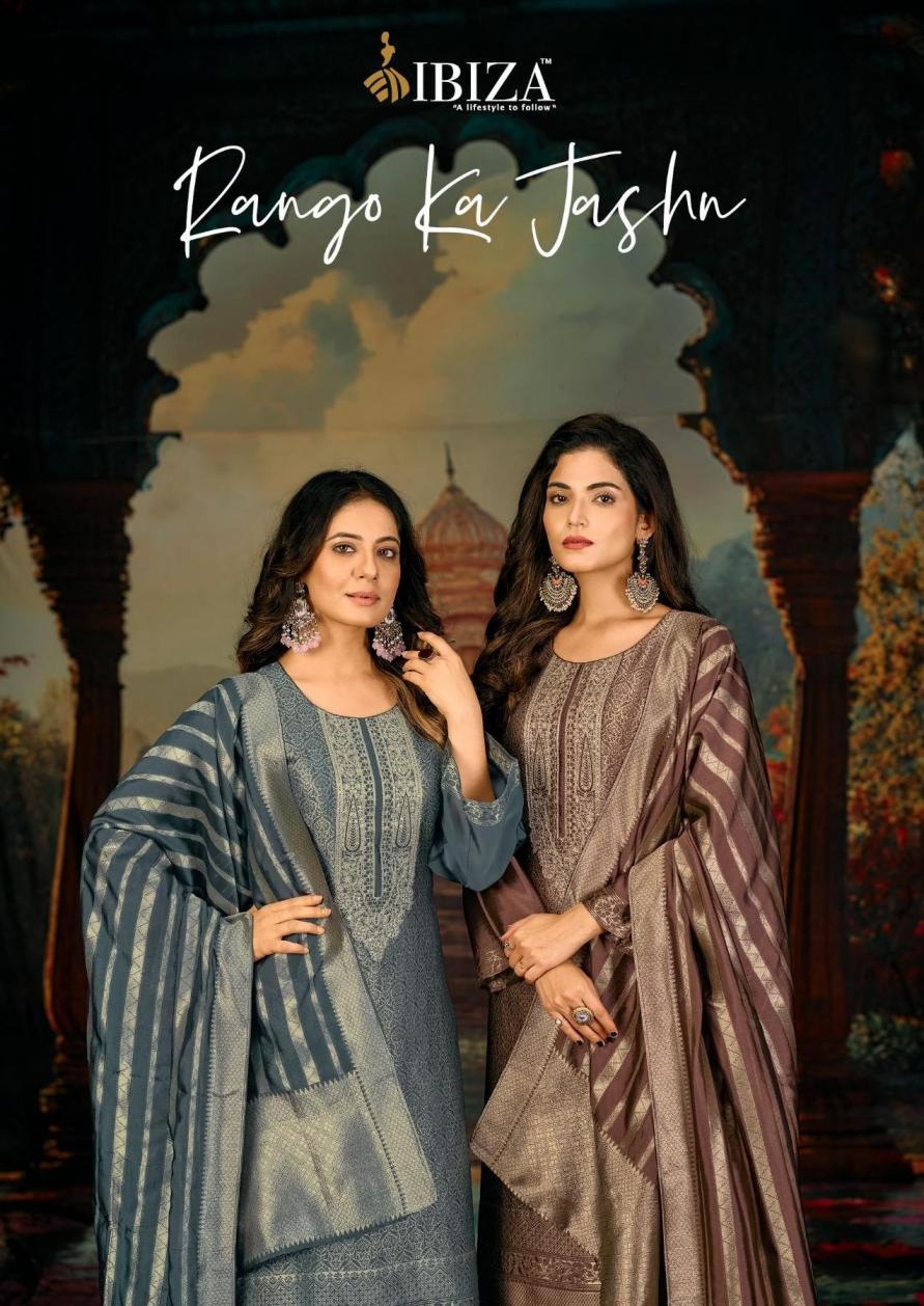 ibiza rango ka jashn series 2561 to 2564 banglory silk jacquard modern salwar akmeez in wholesale surat