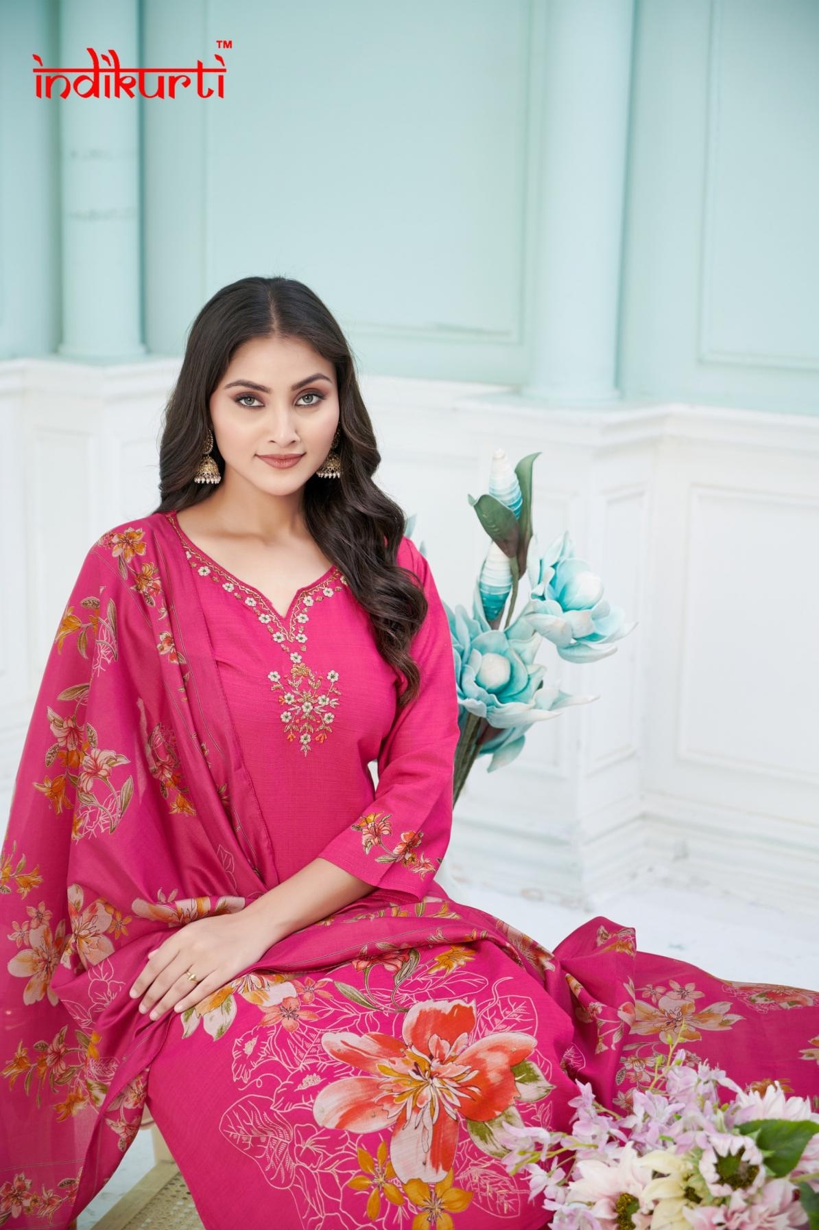 indikurti aafreen vetican readymade elegance combo suit in wholesale surat