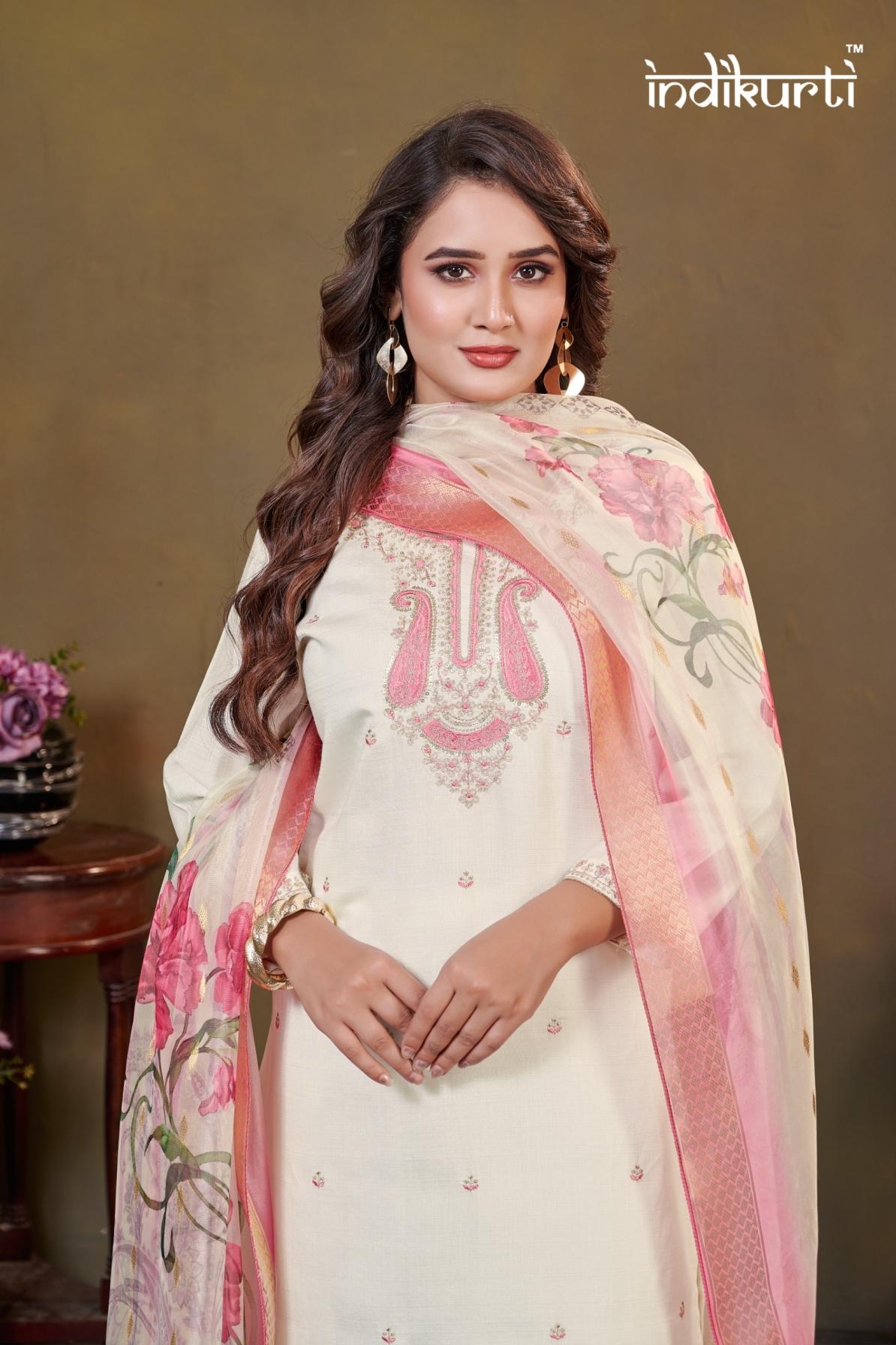 indikurti divya readymade vertican combo set suits in wholesale surat