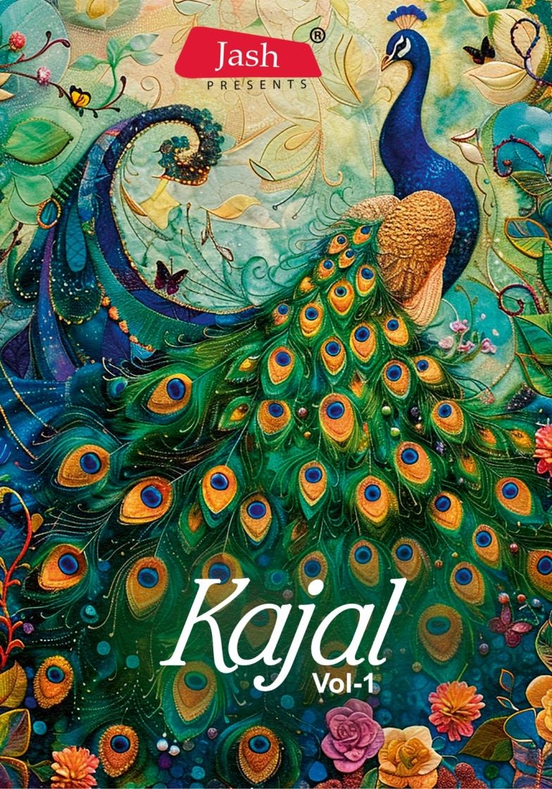 jash kajal vol 1 series 1001 to 1010 cotton fully stitch pretty suit in wholeslae surat
