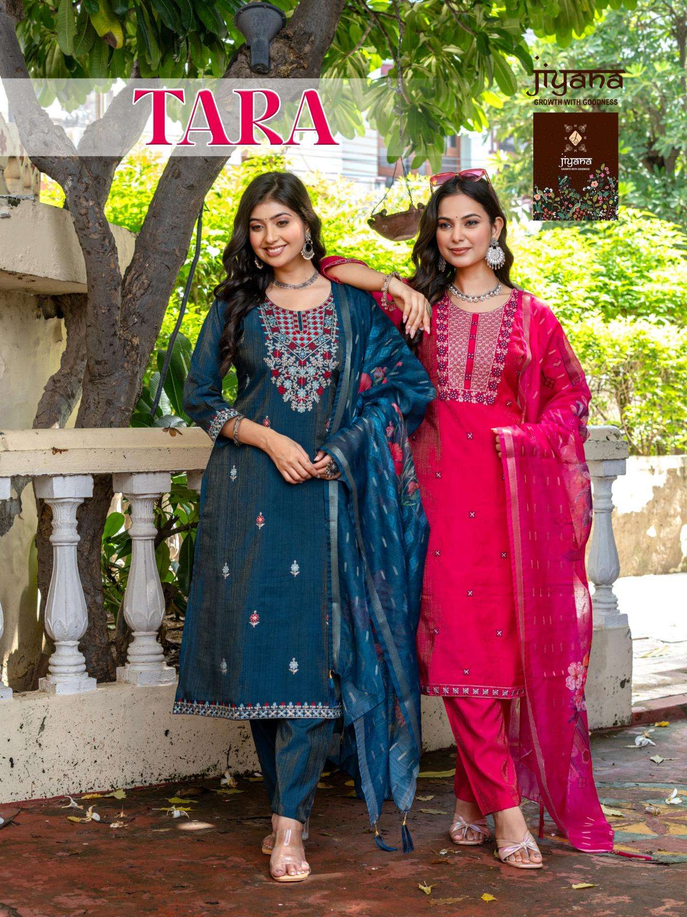 jiyana tara series 1001 to 1008 vertican shimar readymade pretty salwar kameez in wholesale surat