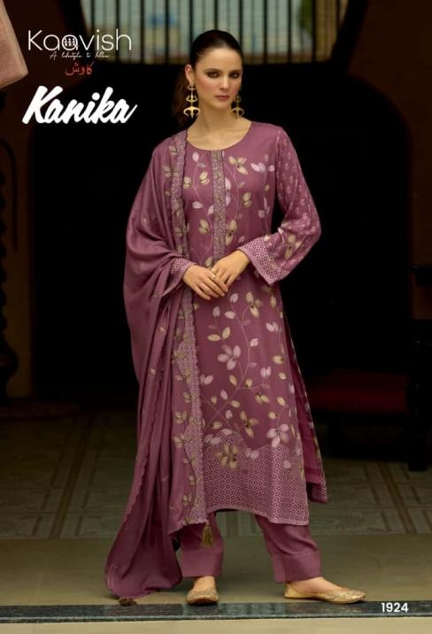 kaavish kanika series 1921 to 1924 pretty look viscose pashmina winter salwar kameez in wholesale surat