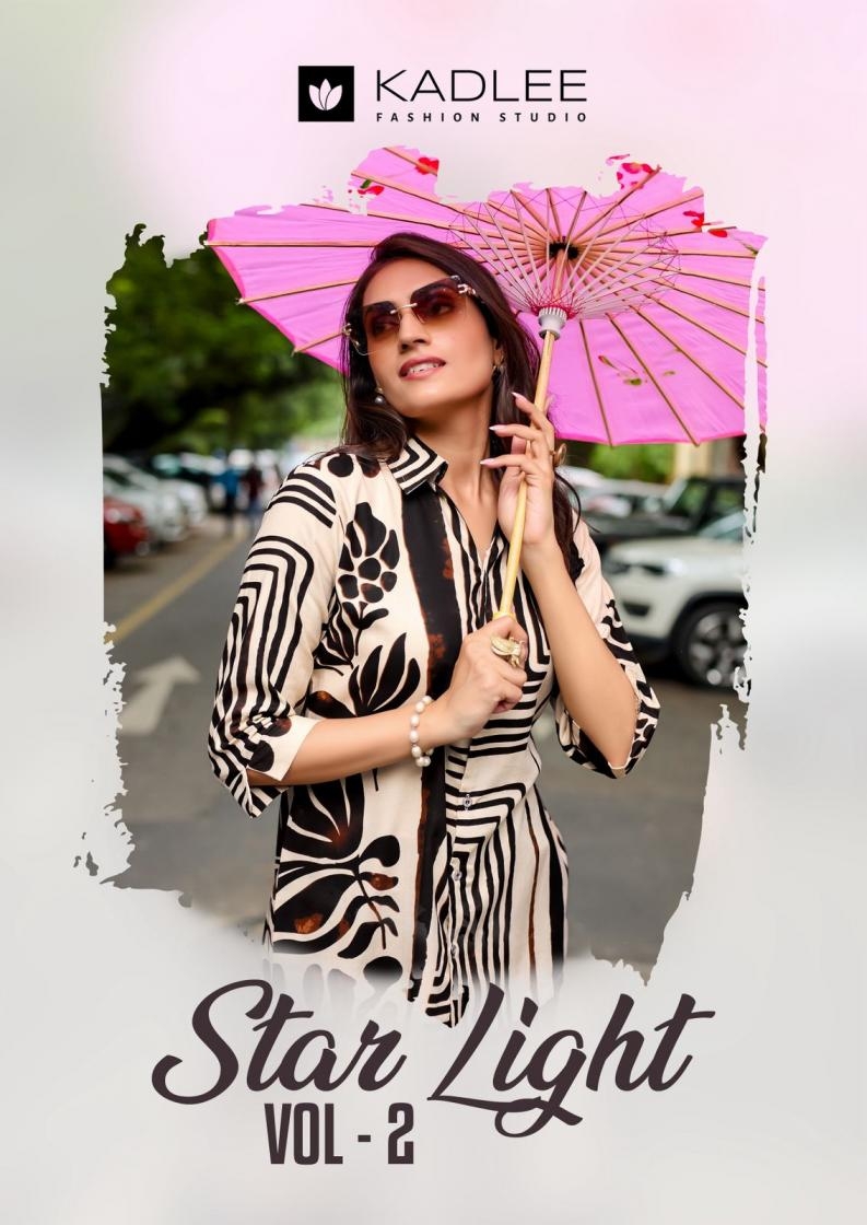 kadlee star light vol 2 series 4007 to 4012  rayon readymade classic western top in wholesale surat