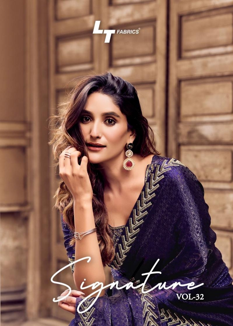 kashvi creation signature vol 32 series 3201 to 3206 malai silk party wear sarees in wholesale surat