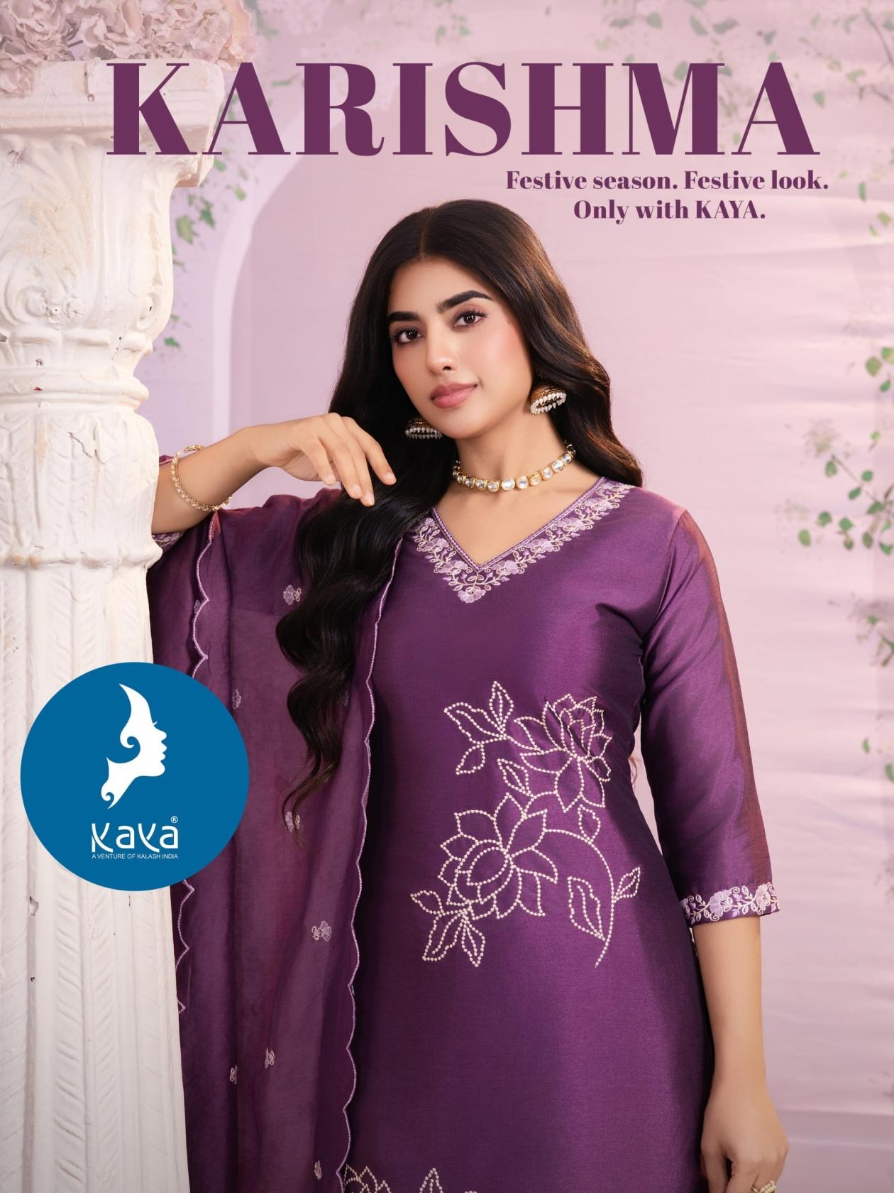 kaya launch karishma series 01 to 06 victoria silk fully stitch stylish suit ion wholesale surat