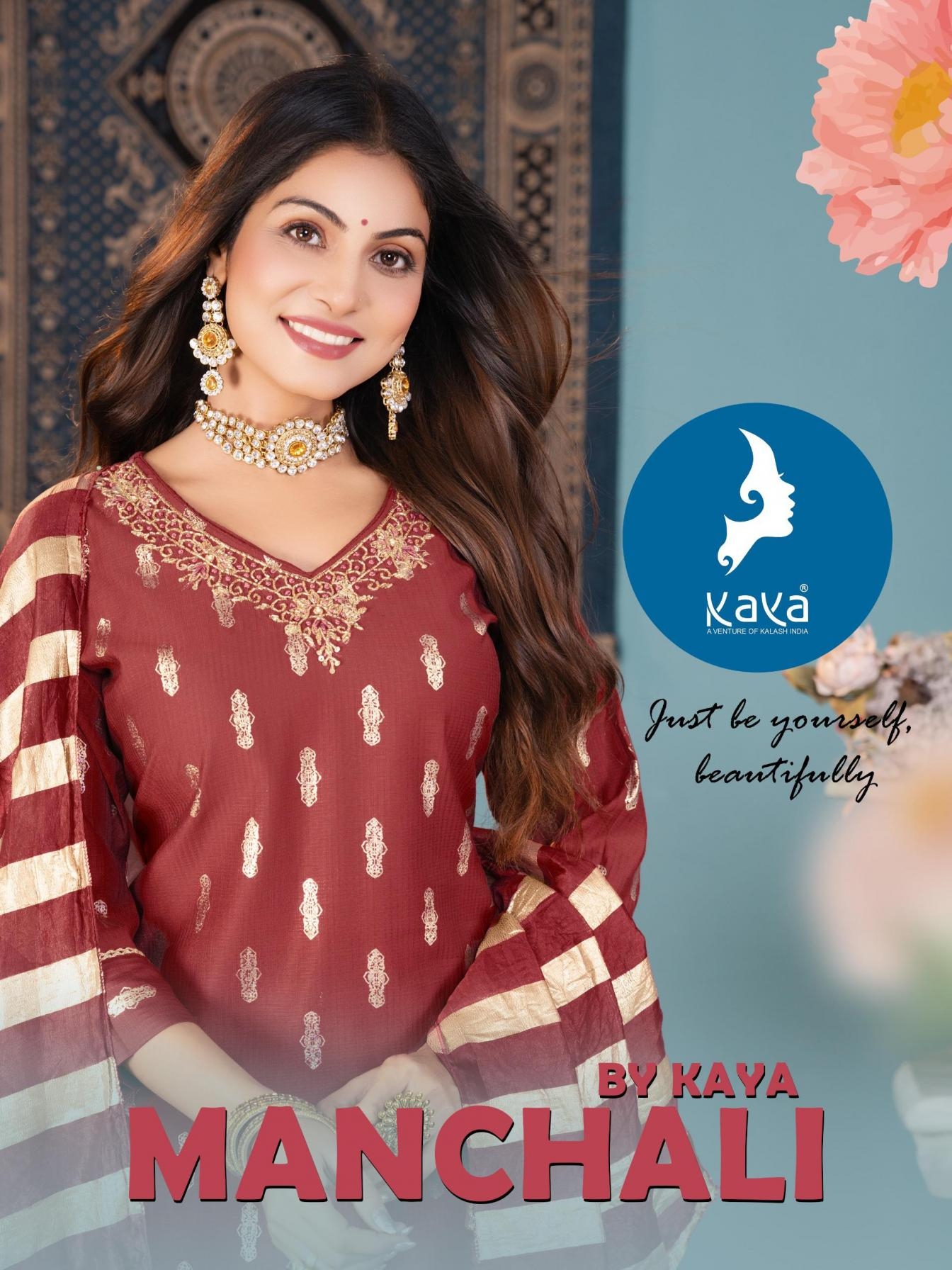 kaya manchali series 01 to 05 berlin print readymade plus size suit in wholesale surat