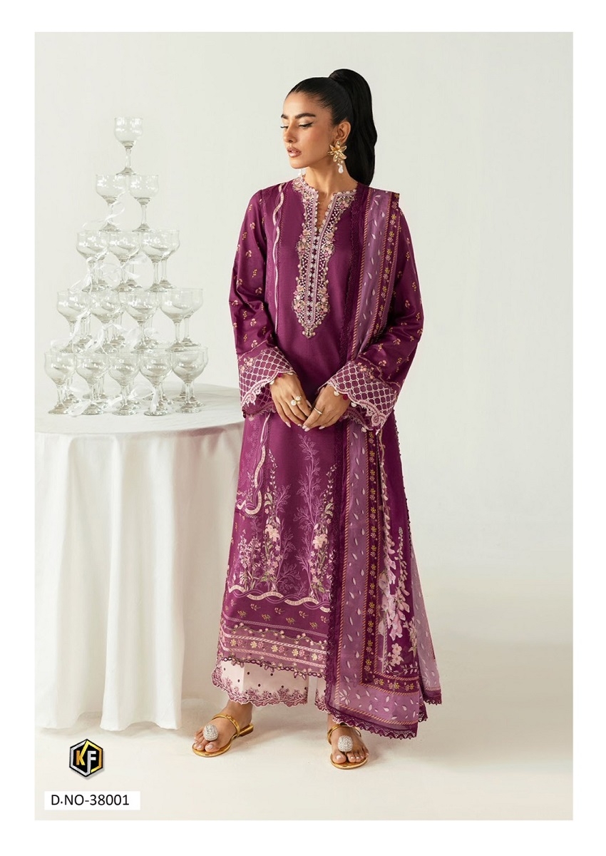 Keval Maria B Vol-38 series 38001 to 38006 Pure Heavy Cotton Printed Karachi salwar kameez in wholesale surat