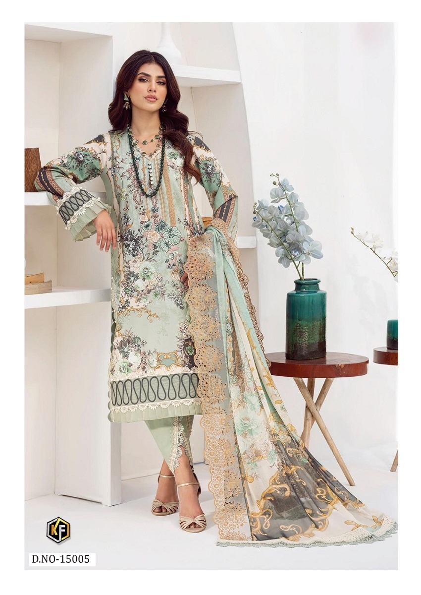 Keval Nx Hit Vol-15 series 15001 to 15006 Pure Cotton Printed Karachi style salwar kameez in wholesale surat