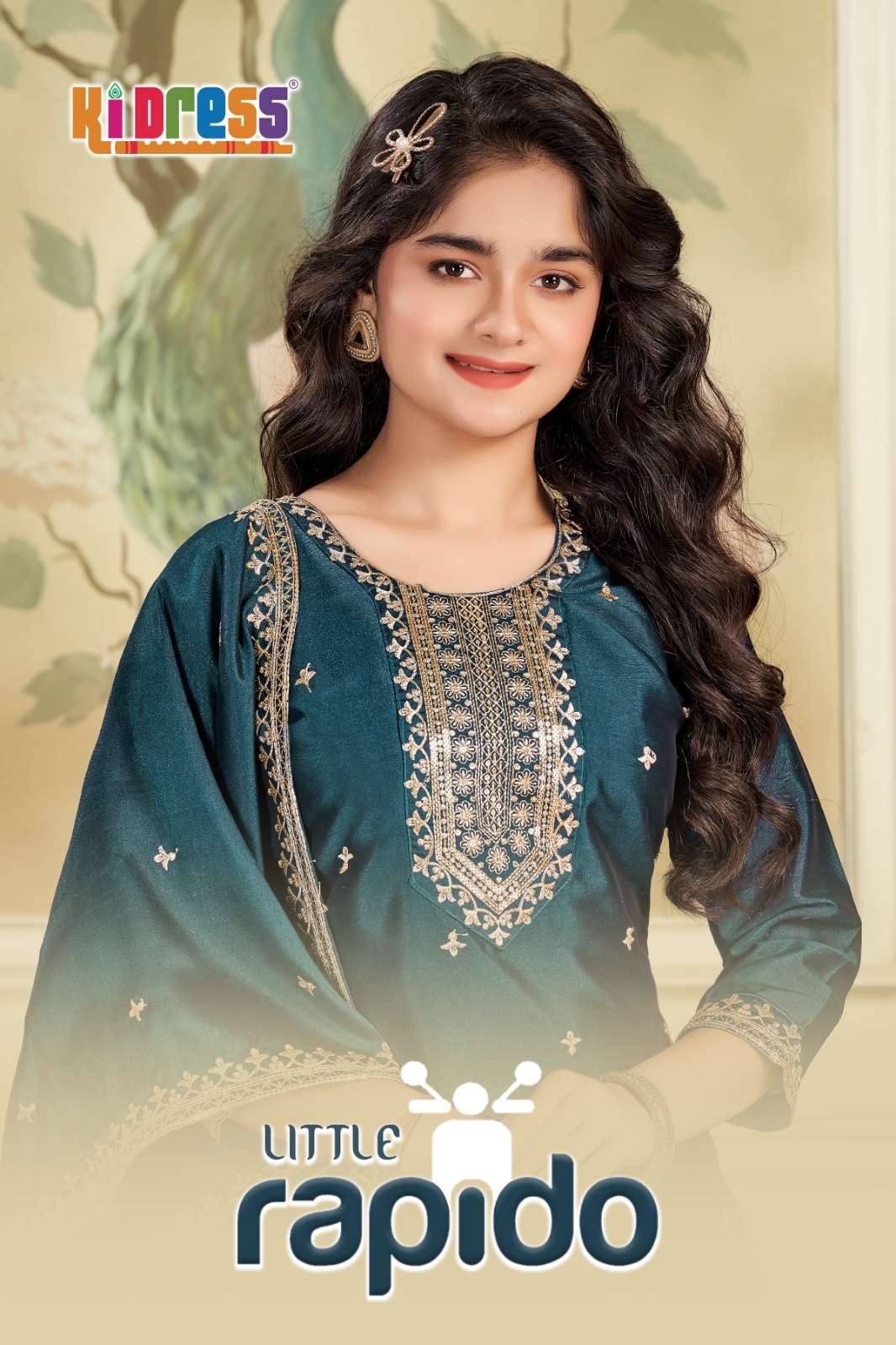 Ki Dress Little Rapido series 101 to 102 Fancy Silk Readymade suit in wholeslae surat