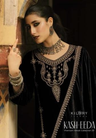 kilory trends kash eeda series 01 to 06 velvet winter special advanced winter salwar kameez in wholesale surat