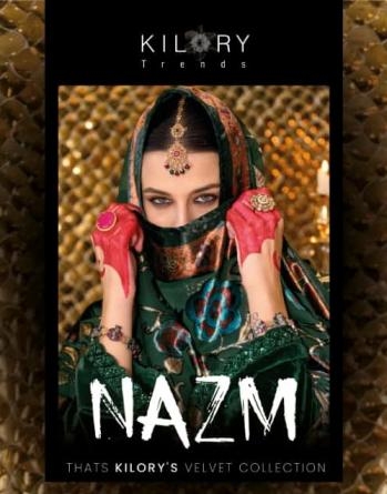 kilory trends nazm series 1001 to 1004 fashionable velvet winter suits in wholesale surat