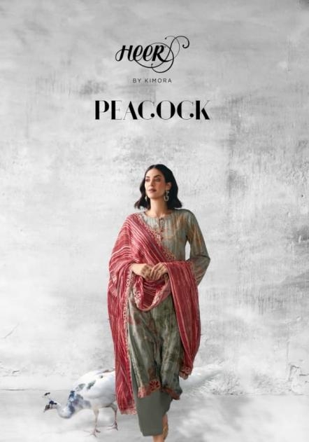 kimora heer peacock vol 223 series 9791 tob 9796 muslin hit design salwar kameez in wholesale surat