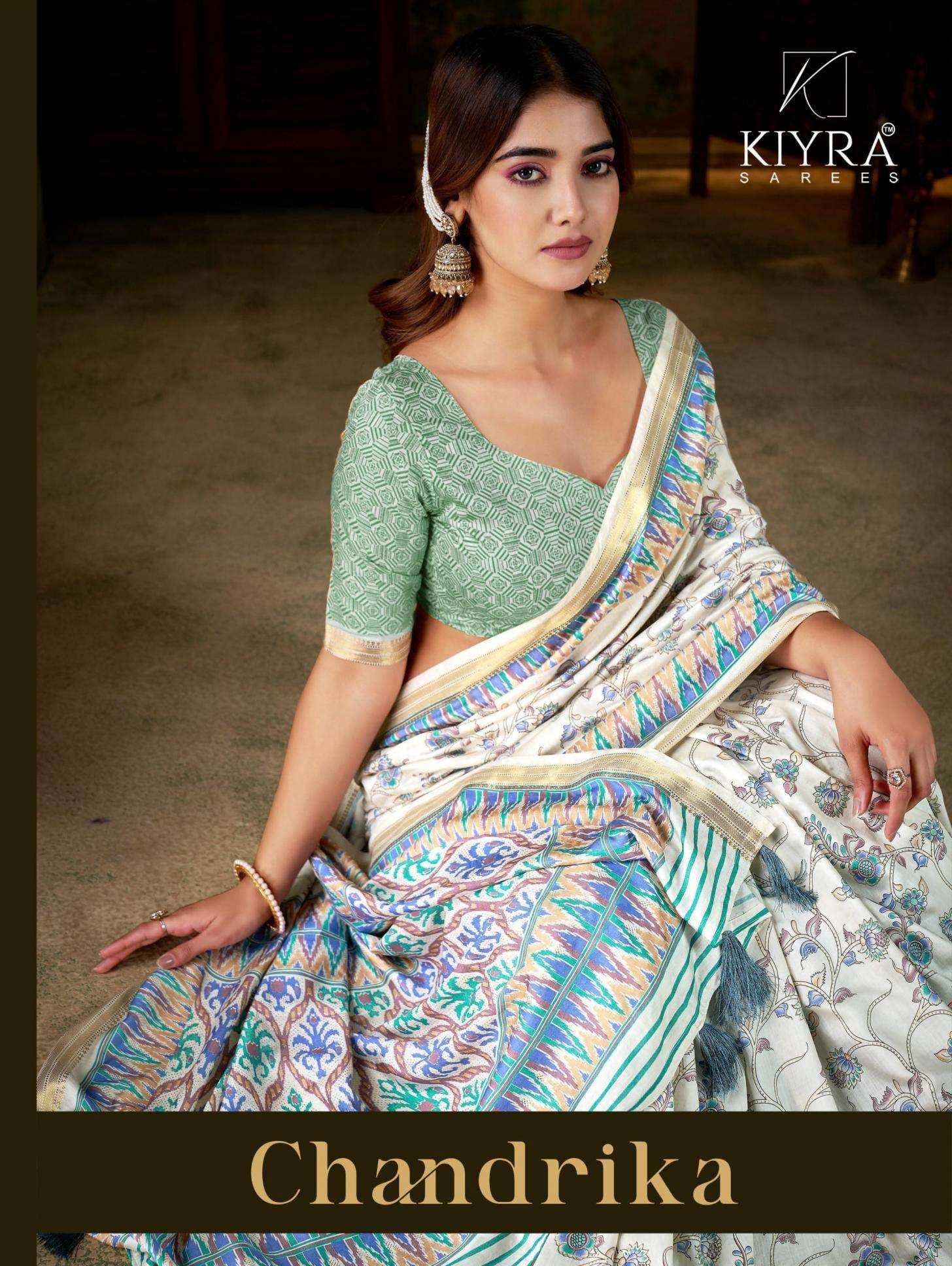 kiyra presents chandrika series 01 to 06 minaxi silk regular wear sarees in wholesale surat