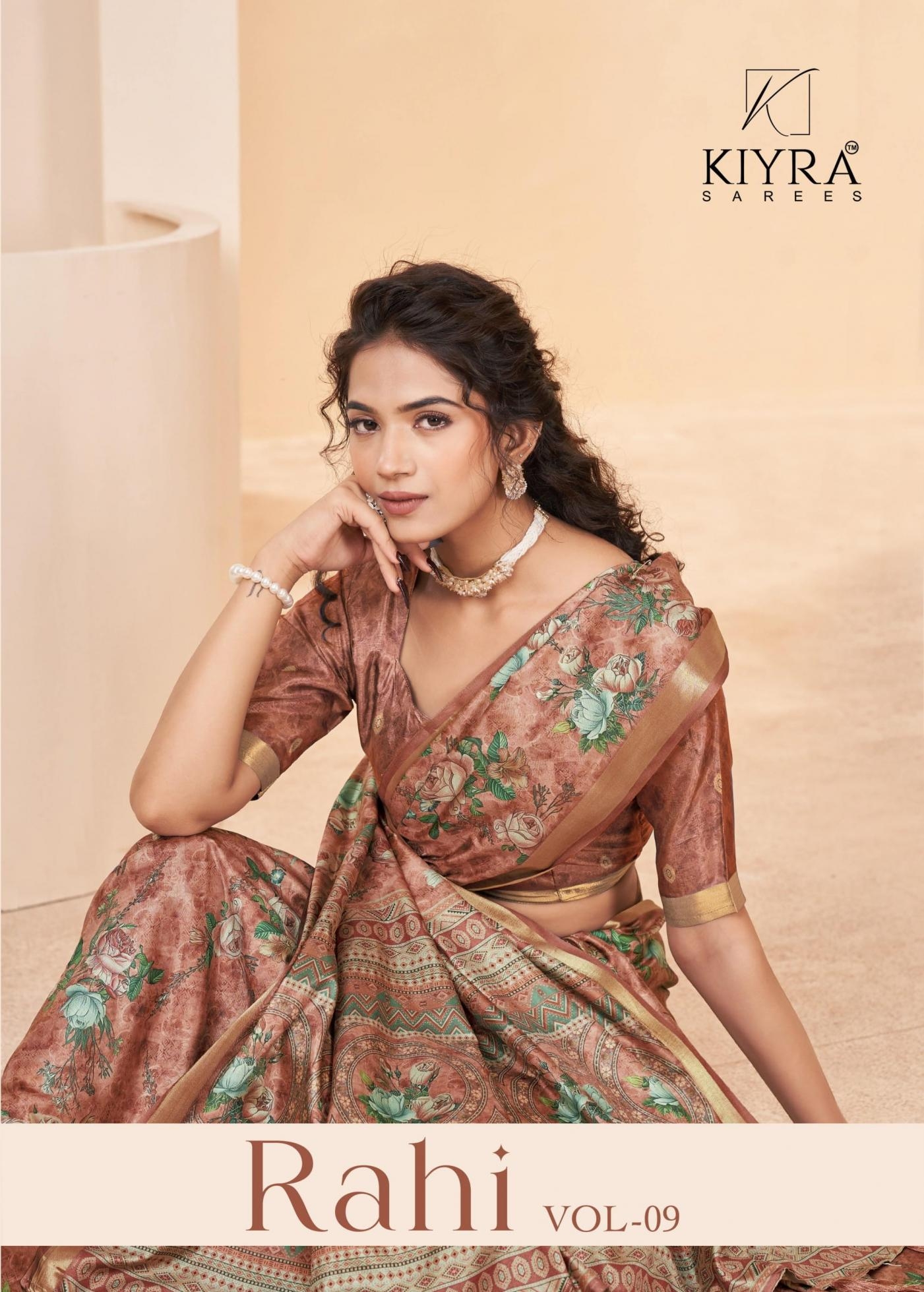 kiyra rahi vol 9 series 01 to 06 trendy tussar silk best saree in wholesale surat