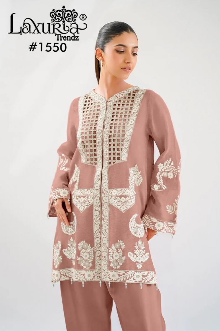 laxuria trendz 1550 vichitra simmer readymade stylish pakistani suit in wholesale surat