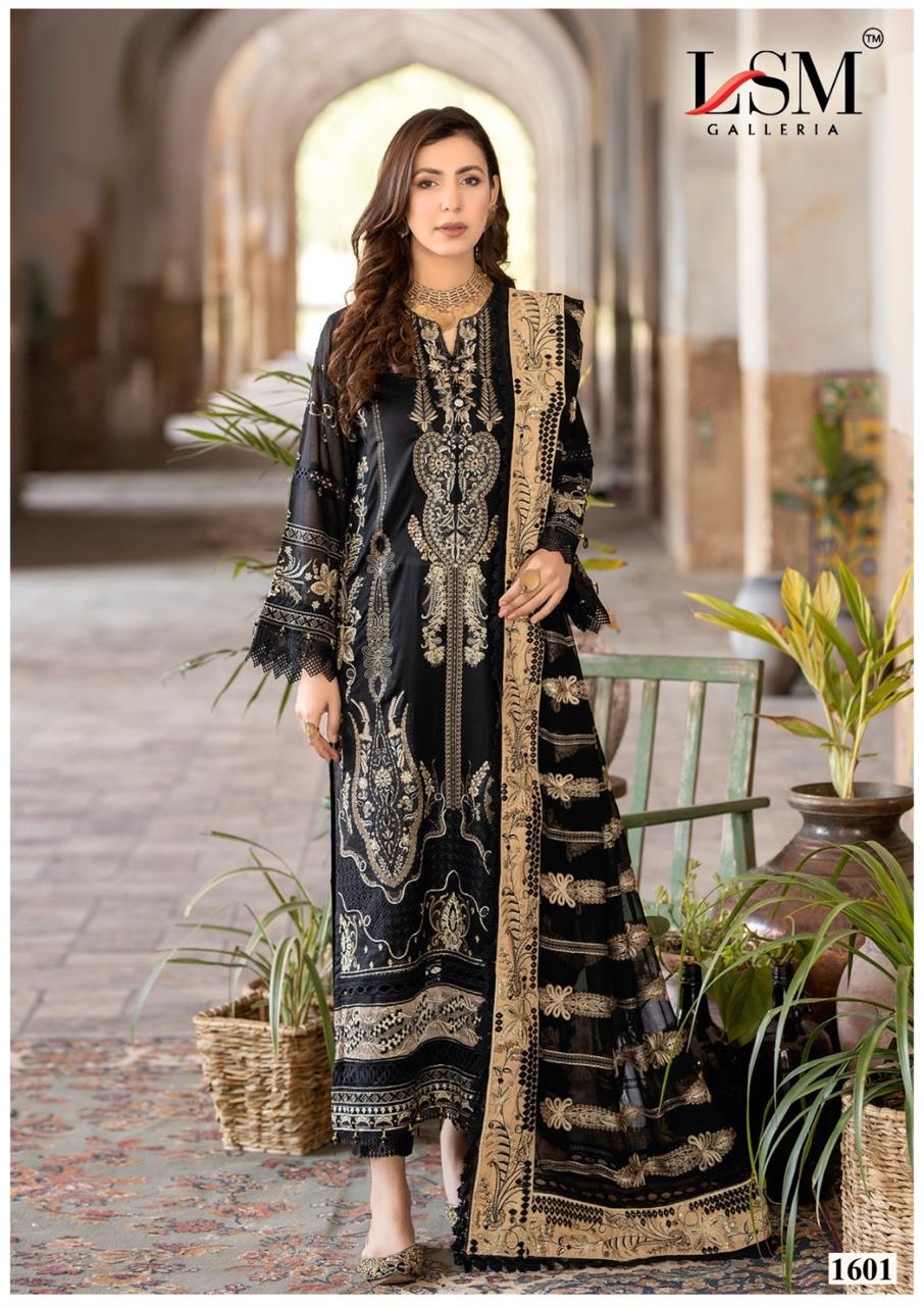 LSM Parian Dream Vol-16 series 1601 to 1606 Pure Heavy Lawn Printed Karachi style salwar kameez in wholesale surat