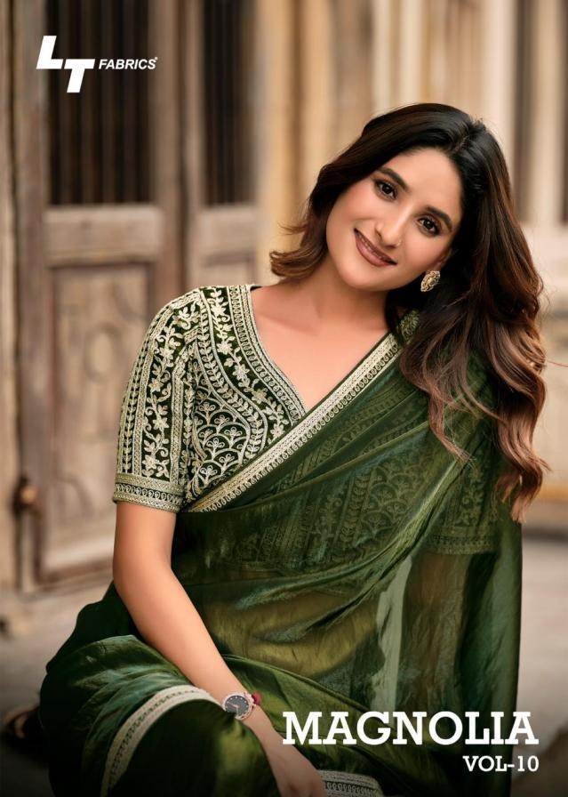 lt fashion magnolia vol 10 series 1001 to 1006 malai silk best saree in wholesale surat