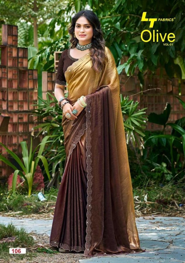lt fashion olive vol 3 series 301 to 306 amazing malai silk saree in wholesale surat