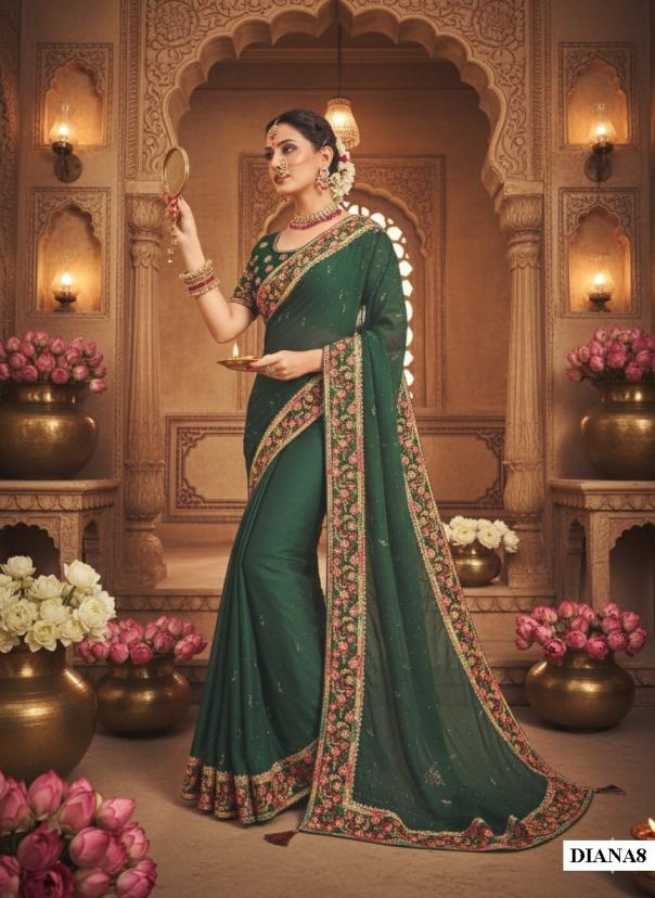mahotsav mohmanthan diana series 02 to 18 silk georgette traditional sarees in wholesale surat